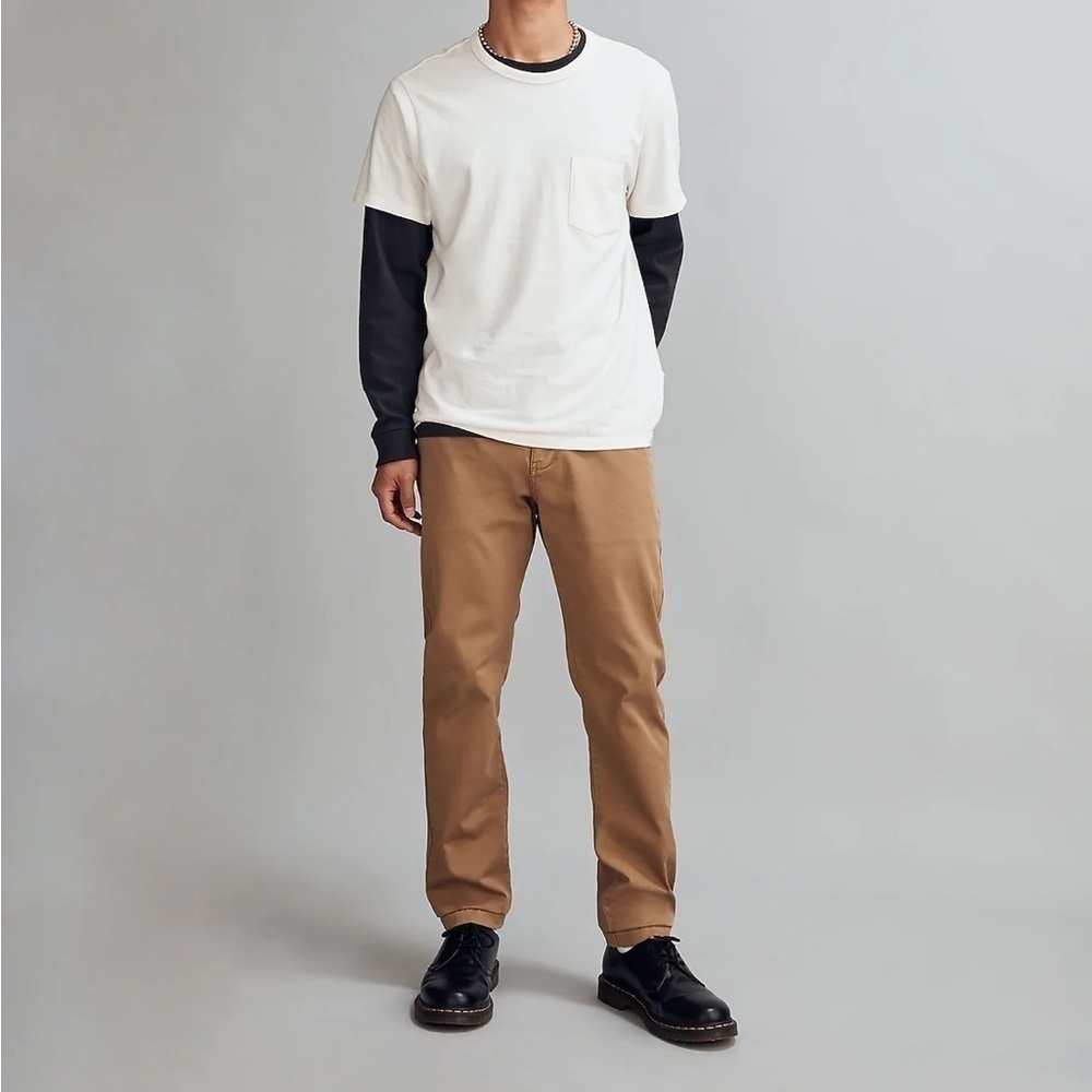 Madewell slim chino pants coolmax faded birch
